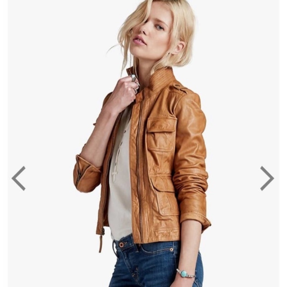 Lucky Brand leather motorcycle jacket